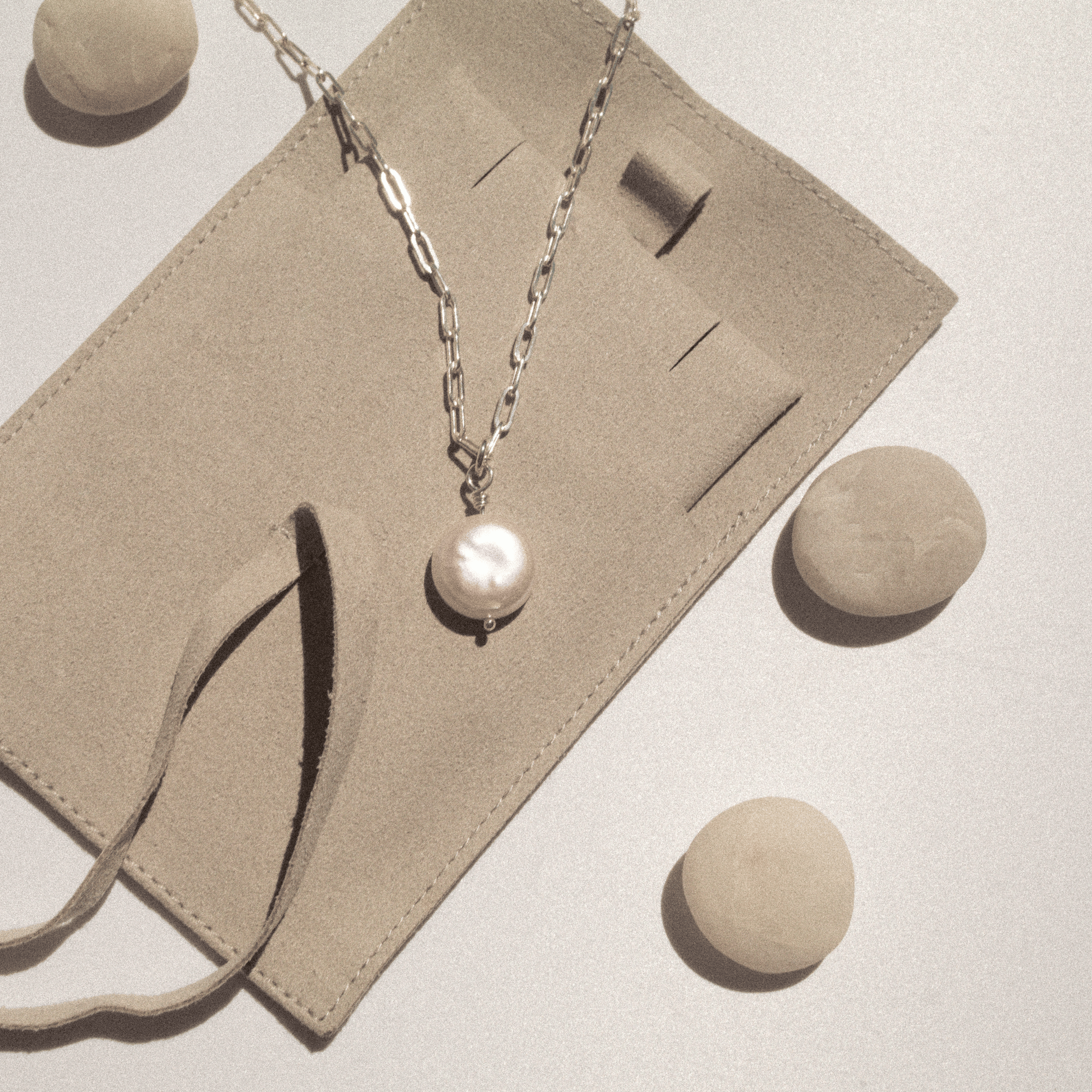 Coin Pearl Charm